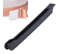 Bigodino per lamine di rame: strumento di crimpatura manuale di precisione, materiale leggero, facile ed efficiente per il fai da te | Applicazione uniforme e densa per progetti di vetro colorato