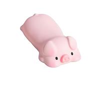 Bigomila Poggiapolsi ergonomico per tastiera e mouse con design a cartoni animati, cuscino imbottito per casa e ufficio (Pig)