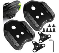 BIGP 2 adattatori per bicicletta Cleats compatibili con adattatore per piastra Shimano SPD SM-SH41, per bici da strada, mountain bike, pedali a 3 fori, piastre per pedale per bicicletta