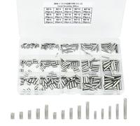 BIGP 300 Pezzi Spina Centraggio, M2 M3 M4 Cilindrica Perno Supporto in acciaio inox 304 per porte, finestre, prodotti in legno, letti matrimoniali, scaffali