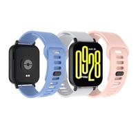 Bigqin 3 Pezzi Cinturino Replacement for Xiaomi Redmi Watch 5 Active/Watch 5 Lite/Huawei Watch GT 5/4 46mm Impermeabile Cinturini in Morbida con Fibbia per Uomo e Donna Polso 5,5"-8,7".