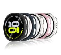Bigqin 5 Pezzi Cover Compatibile Con Samsung Galaxy Watch 9/8 44mm,Copertura Completa Custodia Rigida Pc, Hd Clear Pellicola Protettiva Anti-Graffio Case