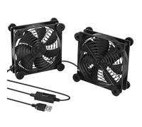 Bigqin USB Fan 2 in 1 120 mm, 5 V Cooling PC Mini Fan for Computer Host/PS4/TV/Router/Echo Show Studio/Bases/Mobile Phone/Tablet