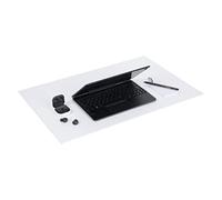 Bigso Box of Sweden ANNIE Tappetino Mouse - Elegante Sottomano Scrivania in Fibra di Legno e Carta - Mouse Pad Protettivo per Scrivania e Superfici - Bianco