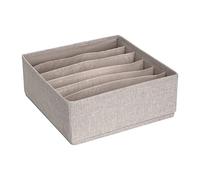Bigso Box of Sweden Organizer cassetto medio - Organizer armadio cassetti con 6 scomparti - Divisore cassetto per armadi e cassetti - Ideale per oggetti piccoli - beige