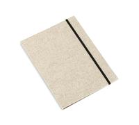 BIGSO PAULINA A4 - Scatola portaoggetti con elastico - Vassoio da scrivania per documenti, documenti e documenti - Cartella portadocumenti in 100% fibra riciclata e carta - Lino