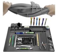 BIGSTREN Riparazione magnetica resistente al calore & tappetino saldante silicone 30x45 grigio 22727