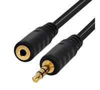 BIGtec Cavo AUX da 10 m, cavo jack 3,5 mm, cavo audio jack prolunga jack 3,5 mm, cavo di prolunga maschio/femmina adattatore stereo