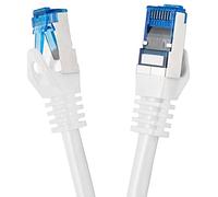 BIGtec Cavo Ethernet 1m CAT 7 Cavo LAN RJ45 internet gigabit CAT7 cavo di rete bianco cable Alta Velocità cavo patch