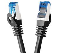 BIGtec Cavo Ethernet 5m CAT 7 Cavo LAN RJ45 internet gigabit CAT7 cavo di rete nero cable Alta Velocità cavo patch