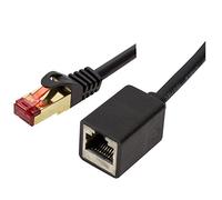 BIGtec - Cavo patch LAN Ethernet di estensione CAT.5e (0,50 M - Prolunga - Placcato Oro)