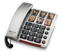 BigTel 40 Plus Telefono analogico Cornetta cablata Argento Selezione 906498