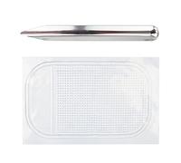 BIGULA 2 cucchiaini per perline e cuscino antiscivolo in silicone lavabile e tappetino antiscivolo per riporre oggetti, organizer da tavolo, tappetino antiscivolo