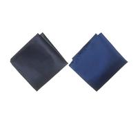 BIGULA 2 PZ Fazzoletto Tasca Classcial Business Suit Fazzoletti Quadrati Per Occasione Formale Abito Professionale Uomo Quadrato, blu scuro blu scuro, Taglia unica