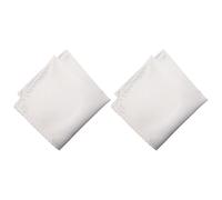 BIGULA 2 PZ Fazzoletto Tasca Classcial Business Suit Fazzoletti Quadrati Per Occasione Formale Abito Professionale Uomo Quadrato, bianco, Taglia unica