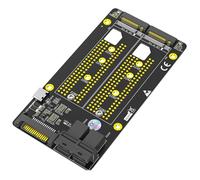 BIGULA Adattatore da NVME a PCIe HDDs Due HDD NVME M Key a due SFF-8643 PCIe HDDs Adapter Per 2230 2242 2260 2280