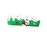 BIGULA Astuccio per matite con panda in stile cartone animato, grande capacità, organizer per penne portatili per studenti e donne, borsa per il trucco da viaggio alla moda, Panda Dessert