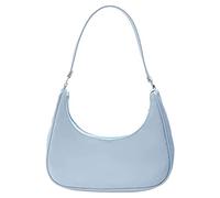 BIGULA Borsa a mano da donna, piccola borsa a tracolla in nylon, pochette con chiusura a cerniera, borse a tracolla da donna Tote, Blu