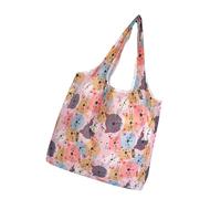 BIGULA Borsa per la spesa pieghevole multiuso di grande capacità resistente all'acqua per viaggi all'aperto e campeggio mercato lavabile essenziale, B, One Size