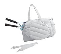 BIGULA Borsone sportivo unisex impermeabile in nylon imbottito per racchette, multi-tasca, organizer da palestra e viaggi, elegante borsone da palestra unisex