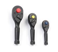 BIGULA Chiave a cricchetto multifunzione a 72 denti, 3 pezzi da 1/4", 3/8", 1/2", per progetti artigianali e tecnici professionisti, set di cricchetti piccoli e grandi