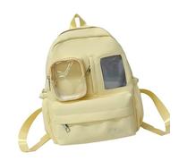 BIGULA Itabag - Zaino trasparente a tracolla, borsa a tracolla trasparente, per scuola, anime, cosplay, Itabag, Giallo
