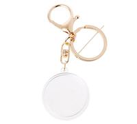 BIGULA Portamonete in lega acrilica con anelli di rilievo portachiavi commemorativi medaglie collezione scatola portachiavi accessorio