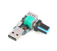 BIGULA Regolatore di velocità della ventola USB per regolare il vento con regolatore continuo, modulo di regolazione continuo 5 W, 4 - 12 V, velocità del vento e regolatore dell'aria USB
