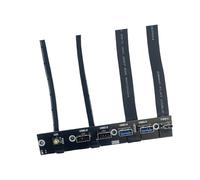 BIGULA Staffa di espansione del case del computer con 5 porte USB 20Gbps C USB3.0 USB2.0 Porta LED Interruttori per schede madri Cavo piatto C Pannello frontale per telaio desktop