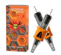 BIGWASP Energy 13RM - 20 Pezzi 1213RM Aghi a cartuccia per tatuaggi monouso, #12 Standard 13 Curved Magnum 0,35mm aghi per tatuaggi per macchine rotative per tatuaggi