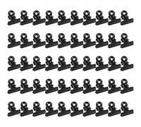 Bigxin 50PCS Clips Neri per Carte Graffatte in Metallo Clips Nero di Carta Bulldog Clips Pinze Nere per Carte Fermacarte Metallo per Foto Immagini Carte Libri,Casa Ufficio Negozi 22x 24mm