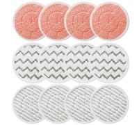 BIHARNT Confezione da 12 panni di ricambio in microfibra per scopa a vapore Shark Steam e Scrub S8001 S8201 S8201UK S8201UKCP S6002UK S7201UK