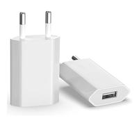 BIHPJD 2 Pack USB Caricatore universale 5W 5V 1A per iPhone, Galaxy, Huawei, Xiaomi, Nexus, compatibile con 12/11/XS/X/8/7 Plus, Smartphone, Pixel, Xiaomi, Nokia, Sony, LG, HTC