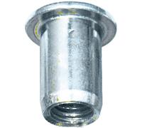 Bihr Dadi di crimpatura in acciaio M8 20pcs