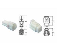 Bihr Set di connettori 4 vie serie 090 SMTO tipo origine Ø,58mm²/1,25mm² - 5 set completi