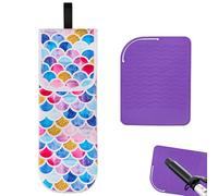 Biiange Borsa portaoggetti per ferro arricciacapelli, borsa portatile per lo styling dei capelli, borsa da viaggio per ferro arricciacapelli, pratica e leggera da viaggio (con cuscinetto isolante per