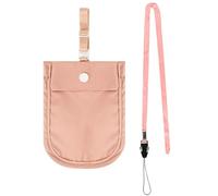 Biiange Portafoglio per reggiseno da viaggio, tasca per reggiseno, portafoglio sicuro da viaggio, leggero e nascosto, custodia segreta con fasce regolabili, cinghie per il collo, per donne,