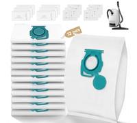 Biigdan 12 Pezzi Sacchetti Aspirapolvere compatibili con Miele TU Guard L1, Guard S1, CO e Guard M1 S8380 - Grande Capacità, Ricambi, Accessori + 6 Set Filtri