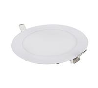 BiiKoon Faretto da Incasso A LED con Scatola di Giunzione Pannello Tondo Ultra Sottile Lampada Soffitto Piatto for Ufficio Bagno Corridoio AC85-265V (Color : Warm White 3000K, Size : 6W)