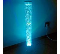 BiiKoon Lampada da Terra con Tubo A Bolle da 2,5 Piedi, 7 Colori Cambiano Lampada Lava A Forma di Pesce Finto for La Decorazione Domestica, Luce Notturna A LED Sensoriale