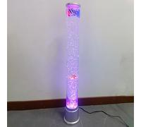 BiiKoon Lampada Lava da Pavimento A Tubo di Pesce A Bolle LED Sensoriali da 2,5 Piedi con 7 Effetti di Luce Che Cambiano Colore Luce Notturna for Acquario E Regalo for L'autismo