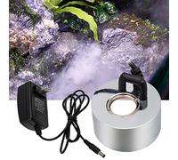 BiiKoon Mist Maker Halloween Party Fog Machine Ultrasuoni Pond Fogger Alluminio Mister Umidificatore d'Aria con Luce A LED Decorazione per Giardino Waterscape Pool Fontana (Color : No LED)