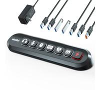 BIIOONES PC Microfono USB Gioco Mic Plug & Play con Treppiede e Filtro Pop per Registrazione Vocale, Streaming, Podcasting, Video di Youtube per Laptop PC Desktop-712