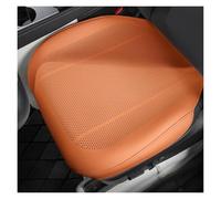 BIISVM Auto Anteriore Coprisedile Coprisedile Per Auto In Pelle Cuscino Di Protezione Anteriore Universale Tappetino Supporto Per Schienale Interno(Front-Orange 1)