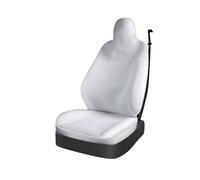 BIISVM Auto Anteriore Coprisedile Per Tesla Per Modello 3 / Y Coprisedile Anteriore Imbottito In Flanella Accessori Interni Per Auto(White 1piece)