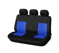 BIISVM Auto Anteriore Coprisedile Set Coprisedili Per Auto Universali Per La Maggior Parte Con Protezione Per Lo Styling Dei Dettagli Tracce Pneumatici(Blue back part)