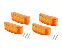 BIISVM Set Fanali Luci Posteriori 21 LED Luce Di Posizione Posteriore Per Camion, Stop, Direzione Rossa E Gialla Da 6 Pollici, 12V 24V Per Rimorchio, Trattore