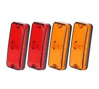 BIISVM Set Fanali Luci Posteriori Camion Quadrato LED Laterale Indicatore Di Direzione Alto Basso Posizione Fanale Posteriore Freno Per Auto Rimorchio Pick-up Autobus 12V 24V