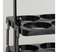 Biitfuu Gestile di Birra Pieghevole Rack Resistente Memoria per Bevande per la Festa di Plastica Ecologicamente Ecologica (BLACK)