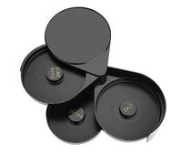 Biitfuu Margarita Salt Rimmer Set 3 Tier Bar Glass Rimmers Bartender Tool Salt Box Containe per Margaritas Cocktail